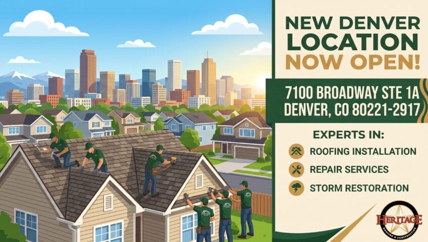 Heritage Expands to Denver: Expert Roofing & Storm Restoration Now at 7100 Broadway